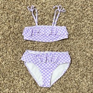 Copper Key Purple Gingham Bikini Size 4T/4